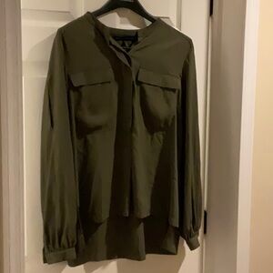 WHBM silky dress shirt